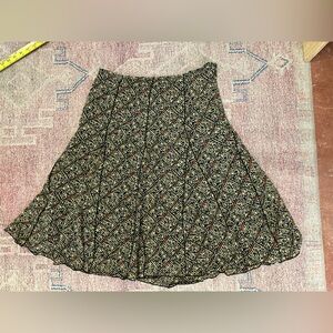 Ruby Ltd Petite fit and flare midi panel skirt geometric print size 10p
